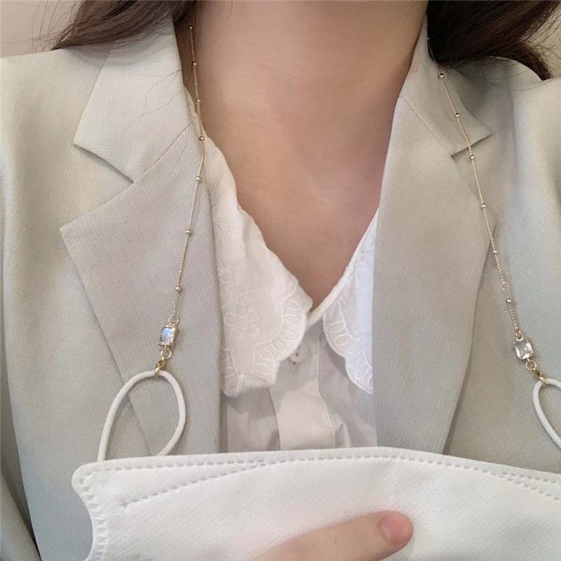 Dây Xích Kim Loại Giữ Mắt Kính Đeo Cổ Giá Đỡ