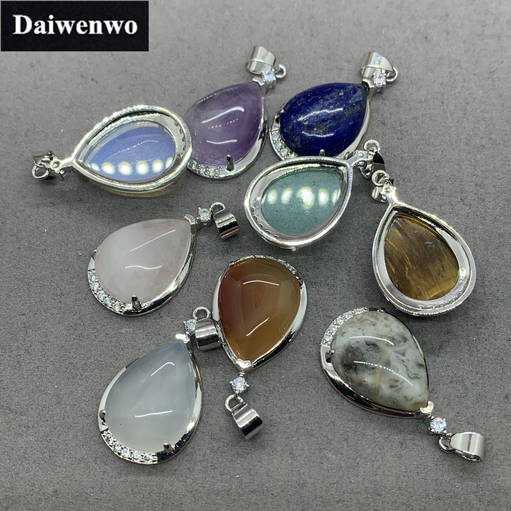 Dây Chuyền Mặt Đá Thạch Anh Tím Tự Nhiên 9 Loại