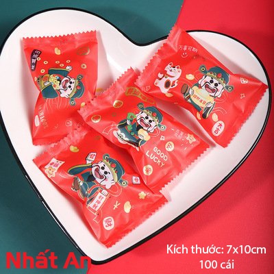 Túi hàn miệng ÔNG THẦN TÀI 7x10cm - 100 cái