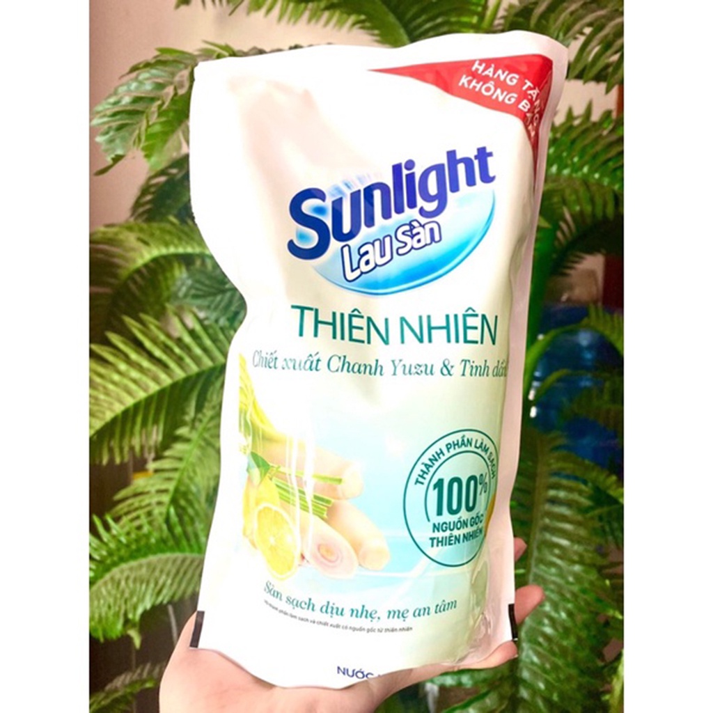 Nước lau Sàn Sunlight Thiên Nhiên Chiết Xuất Chanh Yuzu & Tinh Dầu Sả 700 ml