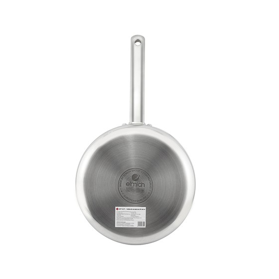 Chảo Inox 2 Lớp Cao Cấp Đáy Liền Elmich Tri-Max XS EL-3754 Size 28cm - Hàng Chính Hãng, Bảo Hành 5 Năm