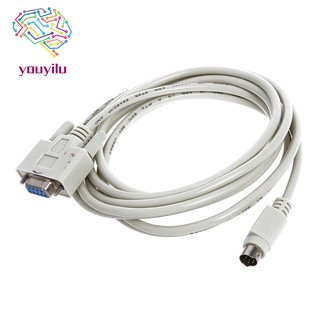 Dây Cáp Nối Db9P Đến 8 chân Mini Din Rs232 Cho PLC Dvp-Eh
