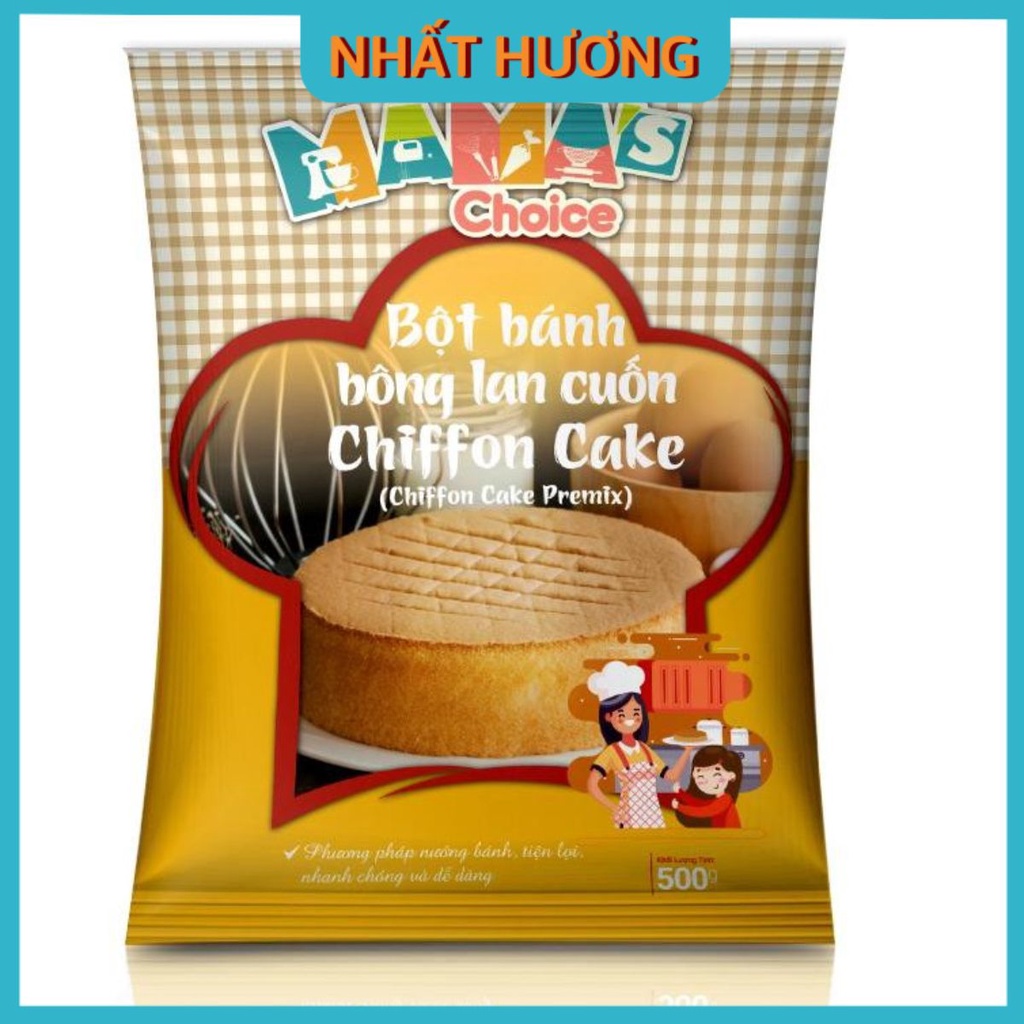 Bột Bánh Bông Lan Cuốn Chiffon Cake 500gr