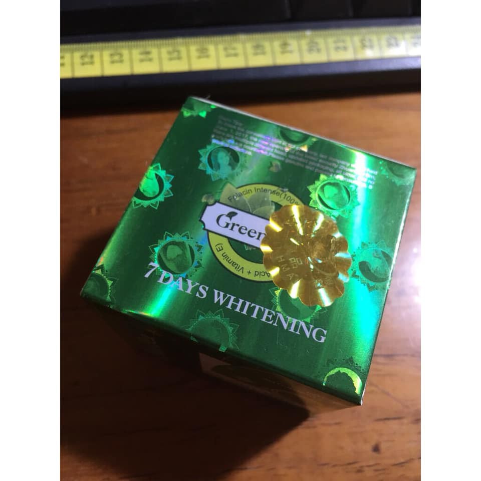 Hàng chuẩn vàng nhẹ Kem Trắng Da Trà Xanh 7 Ngày Green Tea_25g