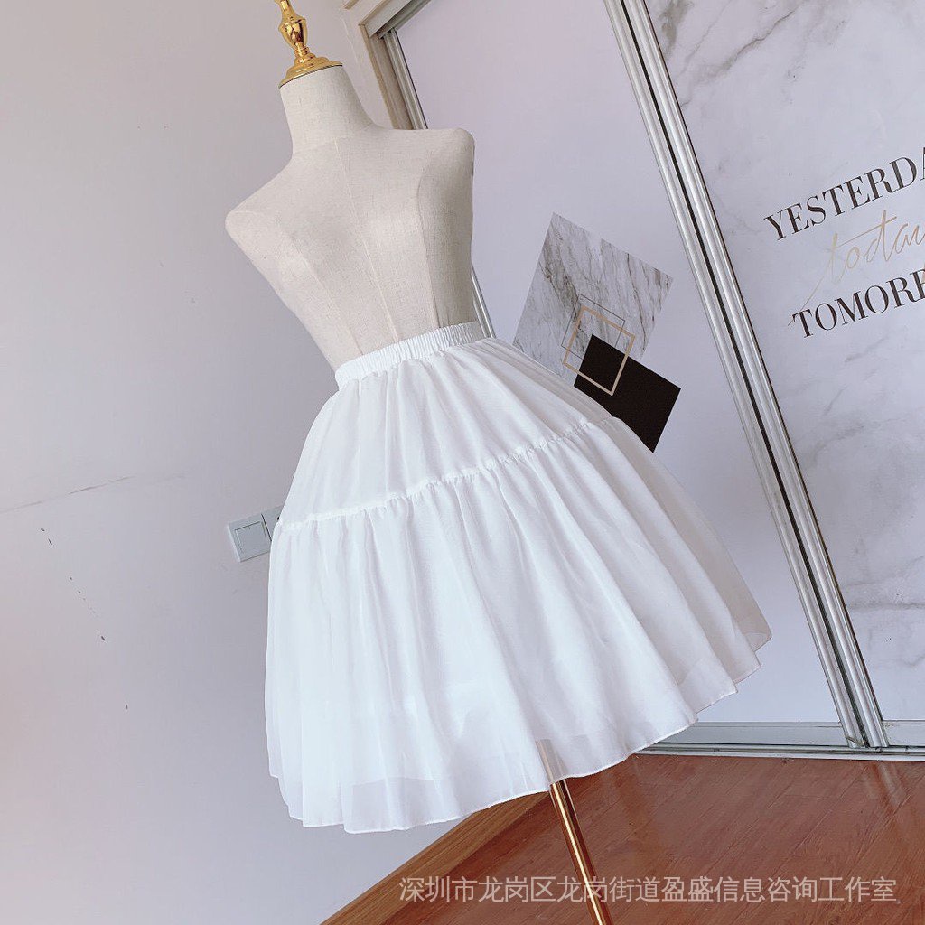 Bán Chạy ~ Váy Lót Nửa Hình Lồng Chim Cỡ Nhỏ Cực Kỳ Xương Cá Có Thể Điều Chỉnh Kích Thước
