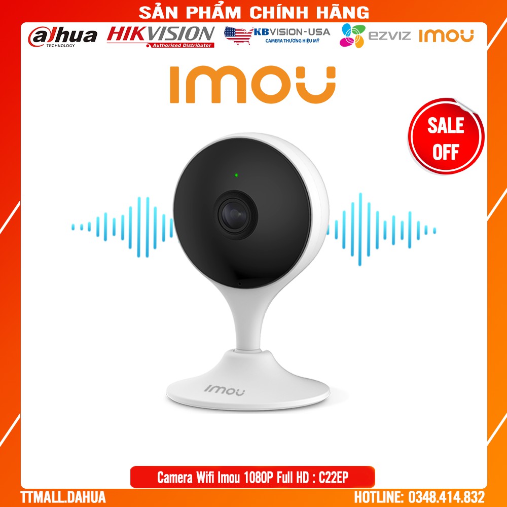 Camera Dahua IMOU IPC-C22EP 2M 1080P Full HD - Đàm Thoại 2 chiều - Bảo hành chính hãng 2 năm