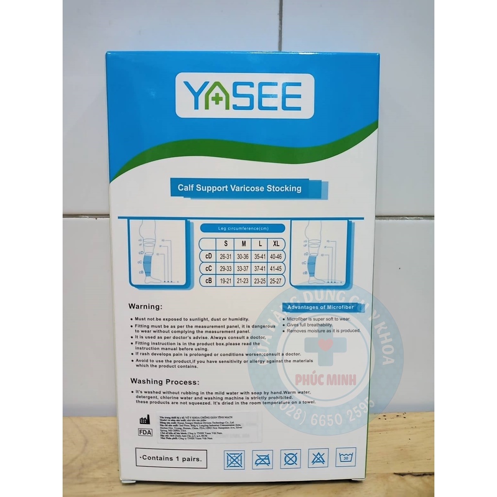 Vớ Bắp Chân - Vớ Y Khoa Suy Giãn Tĩnh Mạch Yasee