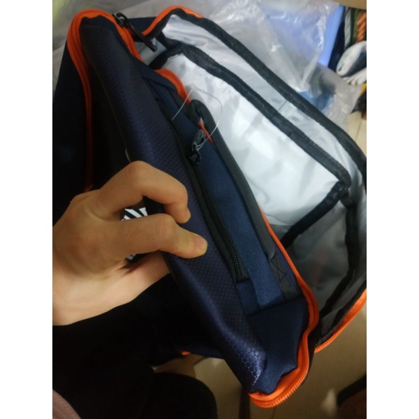 Balo cầu lông Yonex BAG92012 đen, xanh, xanh đen viền cam