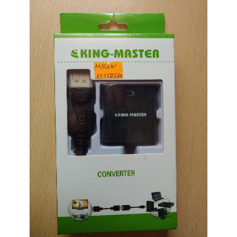 [HCM] Cáp chuyển đổi converter Kingmaster MiniDisplay->HDMI, DP->VGA, MninDispla->VGA, Mini HDMI->VGA, USB3.0->VGA...