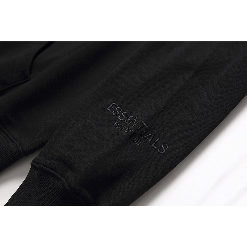 ✴Essentials Áo Khoác Cotton Kaki Tay Dài Có Mũ Trùm Đầu FG Màu Trắng Đen Hồng Xanh Dương FEAR OF GOD Cho Nam Và Nữ
