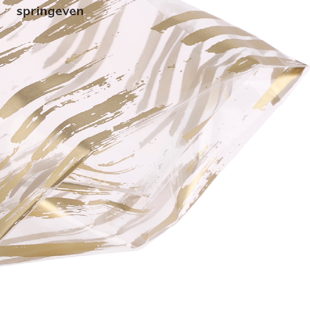 springeven Creative Cookie Candy Bags 50pcs Wedding Birthday Favors Party Plume Plastic Bag RFT