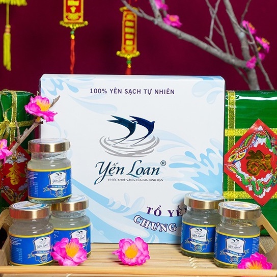 Hộp Yến Chưng Sẵn Yến Loan Gồm 5 Hũ 3g Chưng Đường Phèn Quảng Ngãi Không Chất Bảo Quản Chăm Sóc Sức Khỏe Cho Trẻ Em