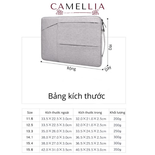 Túi chống sốc Laptop Macbook cao cấp 13,3 14 15,6 inch CAST02 I Bảo Hành 12 Tháng I Nam Nữ I Hàng Chính Hãng