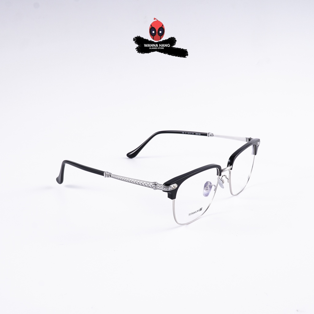 Gọng kính nhựa nam nữ đẹp Chrome Hearts chống tia UV cao cấp Wanna Hang CH5185 WHCH55