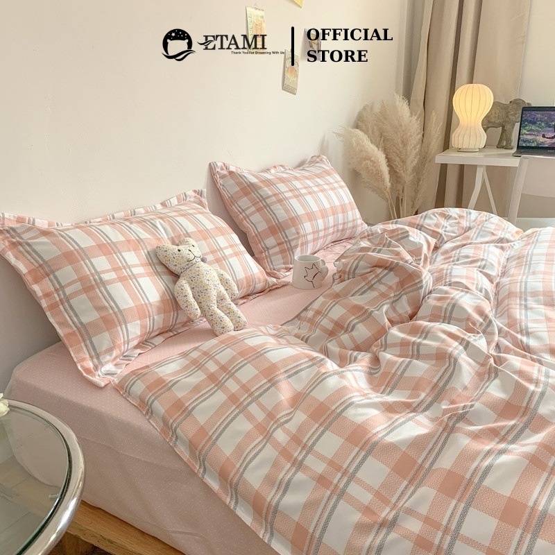 Bộ chăn ga gối cao cấp ETAMI cotton poly nhiều mẫu cute miễn phí bo chun drap giường ga trải giường P10