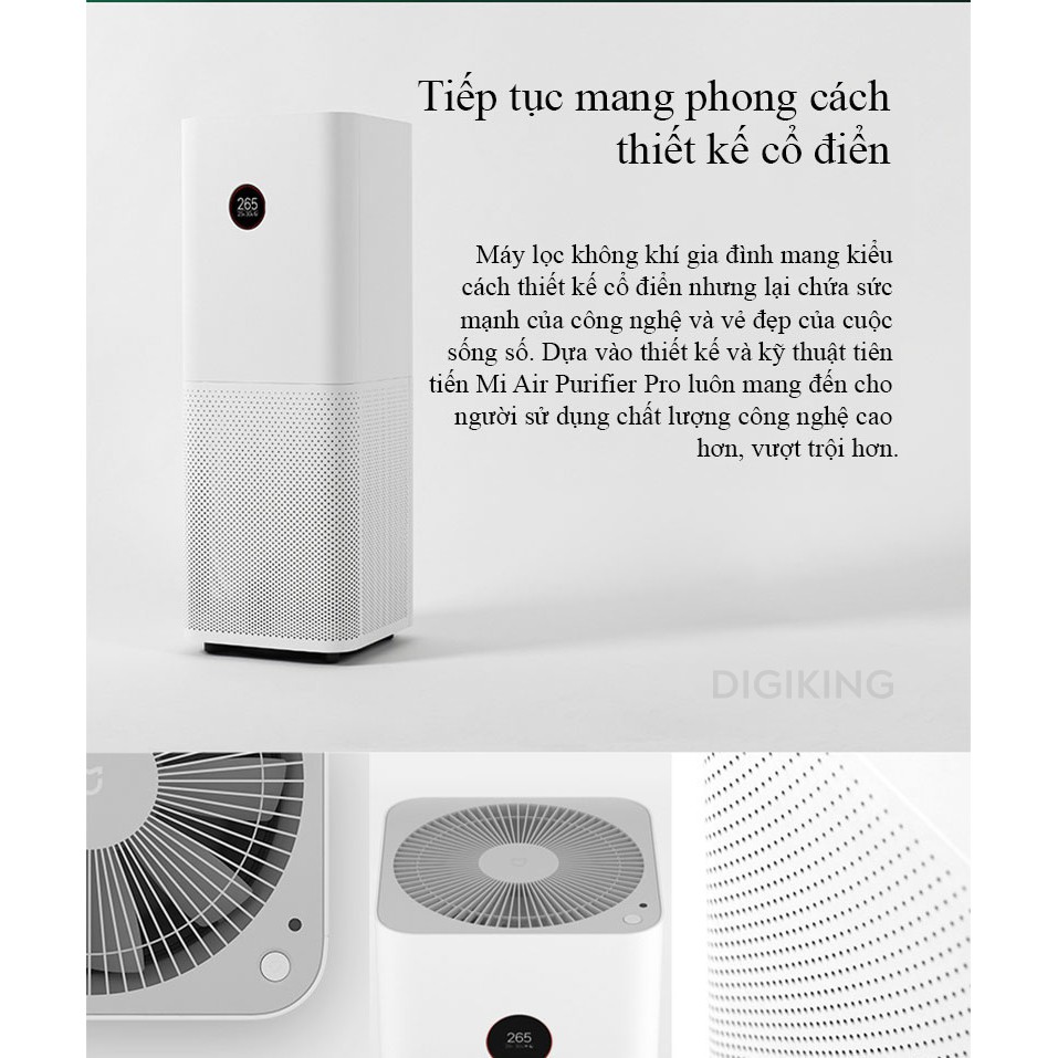 Máy lọc không khí thông minh XIAOMI Air Purifier Pro