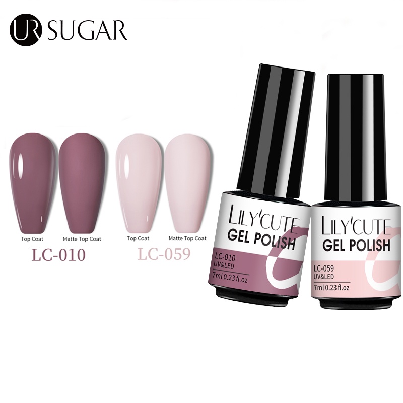 UR SUGAR sơn móng trang trí móng thời trang dung tích Set 2 lọ 7ml