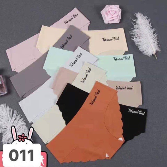 Set 10 quần lót nữ  su đúc viền lượn sóng Vibrant Girl QL28