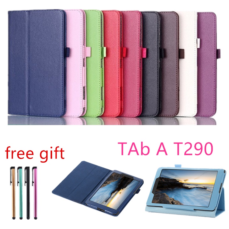 Bao da máy tính bảng nắp lật làm chân đỡ cho Samsung Galaxy Tab A 8.0 T290 T295 T297 2019 SM-T290 A 8"