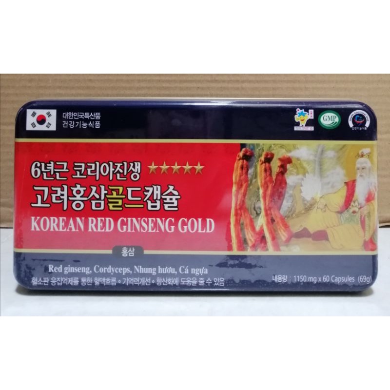 Viên uống bổ sung vitamin và khoáng chất Korea Red Ginseng tăng cường thể lực