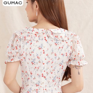 Đầm hoa cổ 2 tầng DA10103 GUMAC