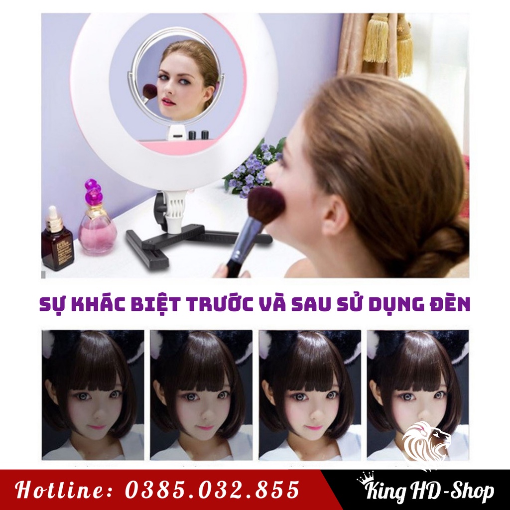 Đèn phun xăm chuyên dụng livestream, nối mi, make up, chụp ảnh chuyên nghiệp hàng cao cấp