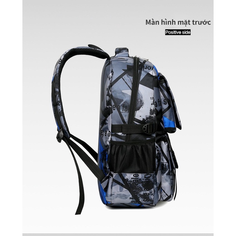 Balo YAZHOULONG dáng dài họa tiết rằn ri thời trang dành cho học sinh