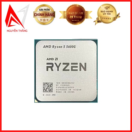 Cpu bộ vi xử lý AMD RYZEN 5 5600G (UP TO 4.4GHZ/19MB / 6 C, 12 T/ 65W ) NEW chính hãng