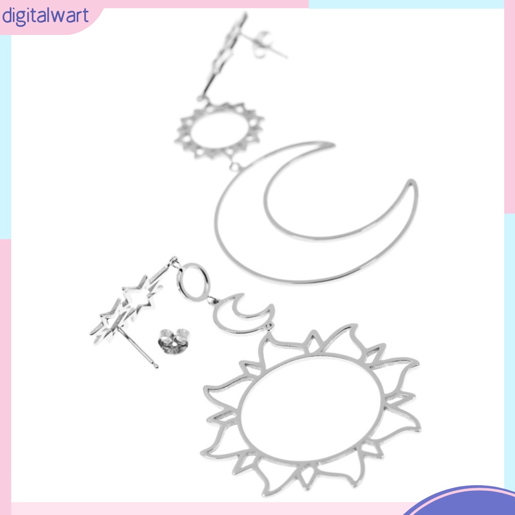 Khuyên Tai Dài Hình Trăng Sao Phong Cách Bohemian Thanh Lịch Dành Cho Nữ