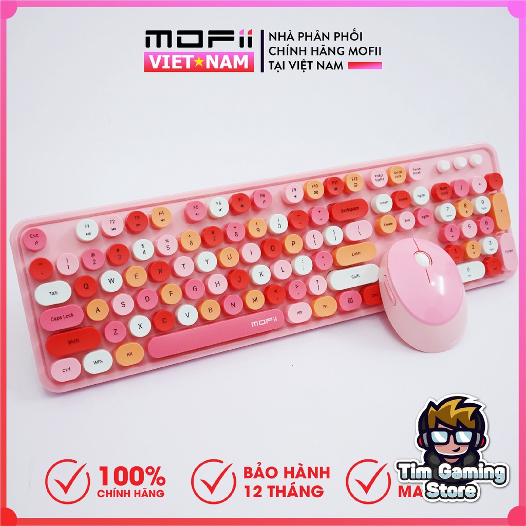 Bộ bàn phím và chuột không dây MOFII – Sweet Mixed