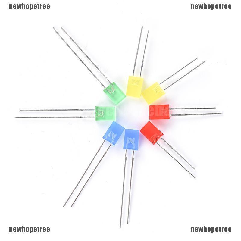 Set 100 đèn led đi ốt hình vuông chữ nhật nhiều màu chất lượng cao