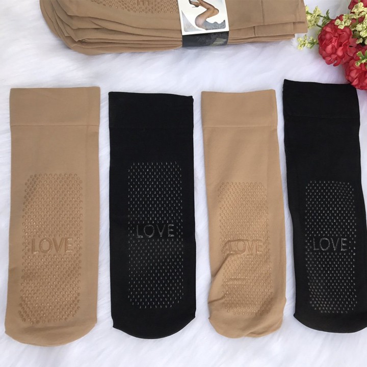 Sét 10 đôi tất da chân có chống trượt