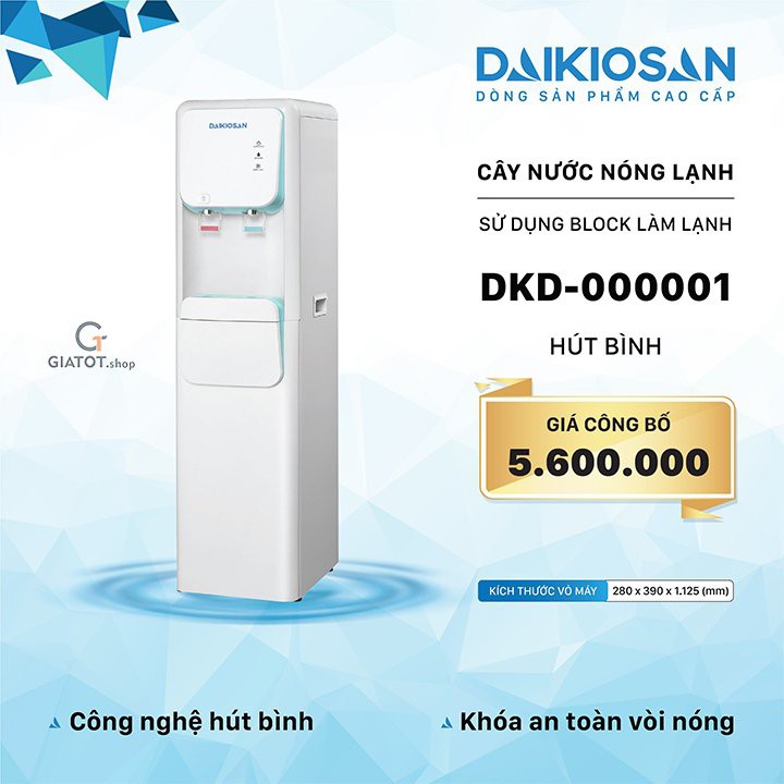 Cây nước nóng lạnh chính hãng Daikiosan hút bình DKD000001