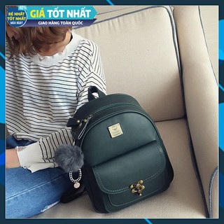 balo nữ, balo thời trang nữ màu xanh đậm siêu bền