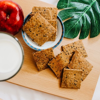 Bánh quy yến mạch mè đen - Bánh ăn kiêng - Eatclean - Keto