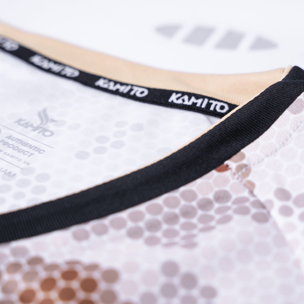 Áo đá bóng, đồ đá banh, quần áo bóng đá, áo không logo Kamito HOMA Trắng - Chất vải cao cấp, bền, thoáng