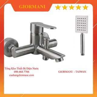 Tron bộ sen tắm inox 906 kèm bát sen vuông inox cao cấp SNL906-VHS10