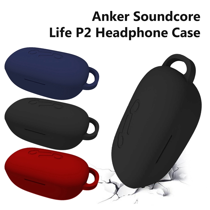 Vỏ bảo vệ hộp sạc tai nghe Anker Soundcore Life P2 không dây bằng silicon chống sốc tiện dụng