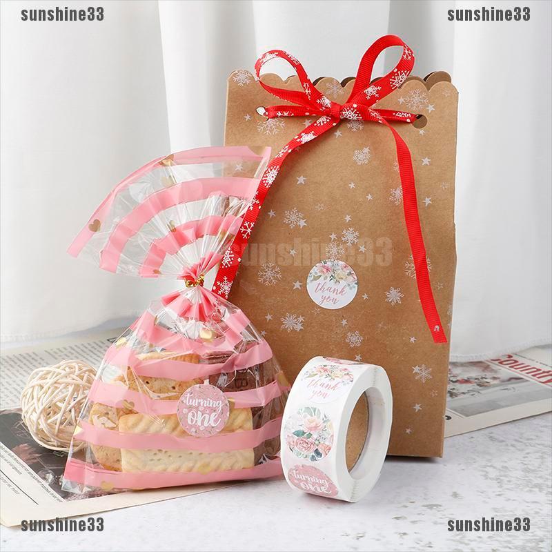 1 Cuộn 500 Nhãn Dán &quot;Thank You&quot; sunshine33 &quot;