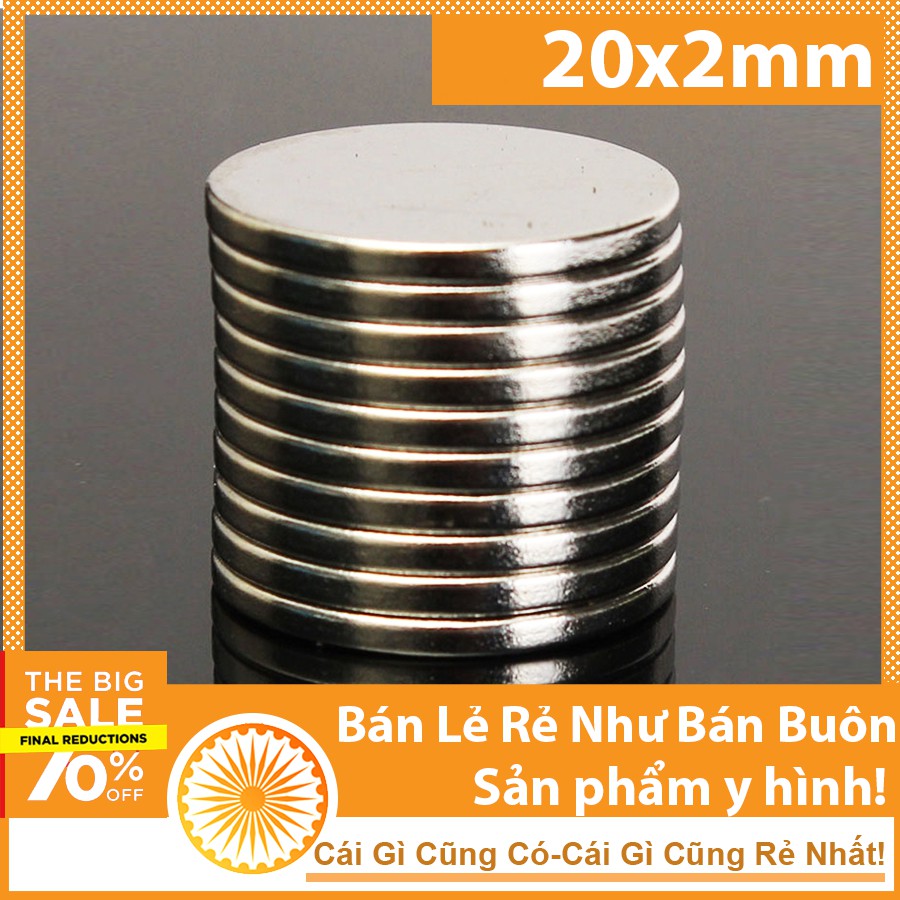 Nam ch&acirc;m 20x2mm