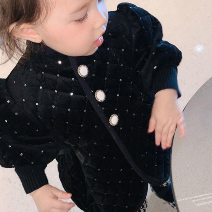 Áo Khoác Đệm Bông Dày Thời Trang Cho Bé Gái