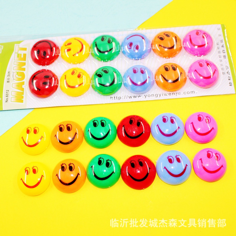 Nam châm dính bảng SOSAMA nam châm gắn bảng set 12 chiếc hình mặt cười đáng yêu SA-001373