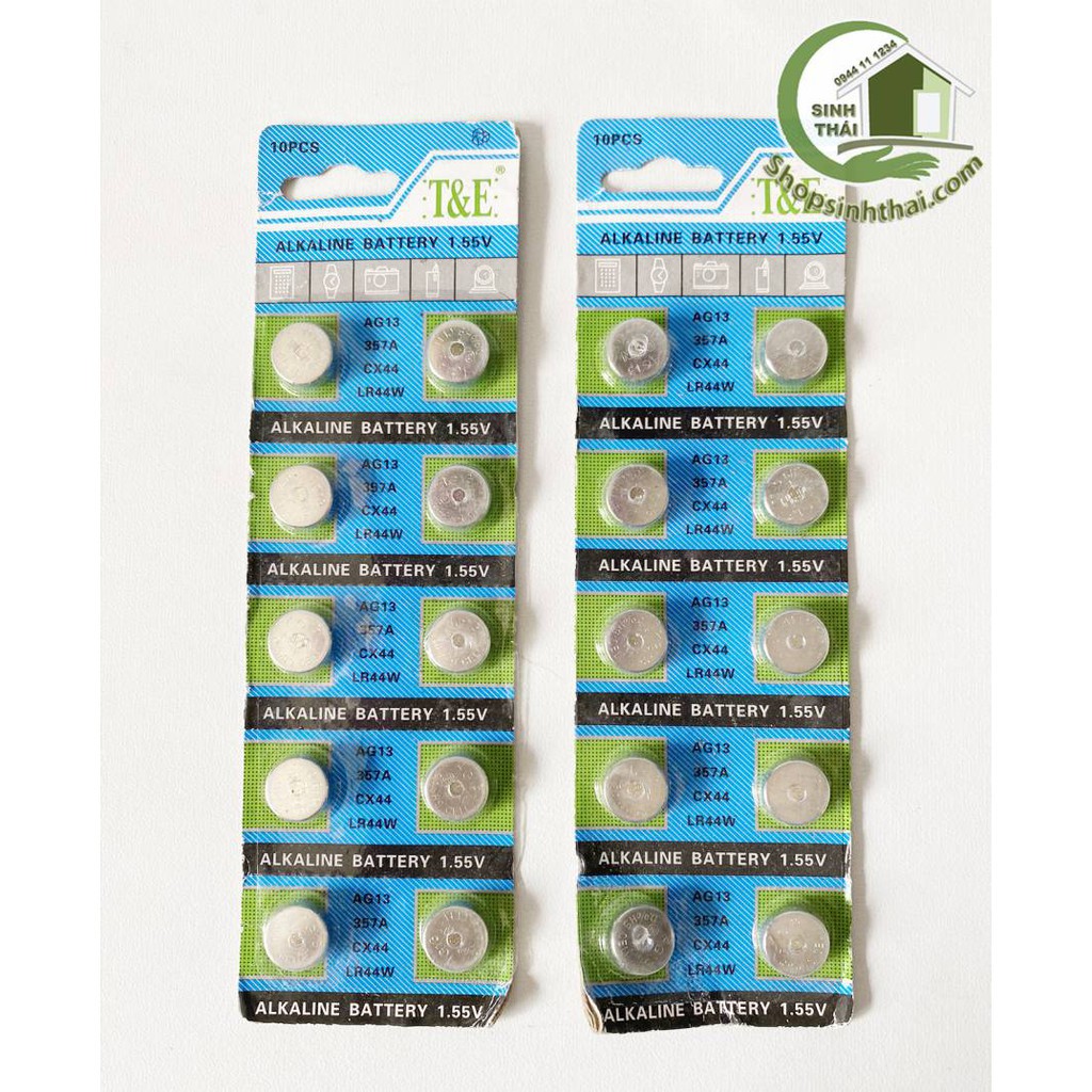 Pin cúc áo tròn - pin đồng hồ đeo tay vỉ 10 viên