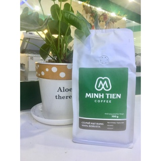 Cà phê rang xay -  hạt rang 100% Robusta.
