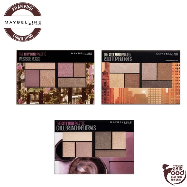 Bảng Phấn Mắt 6 Ô Maybelline The City Mini Palette 6.1g