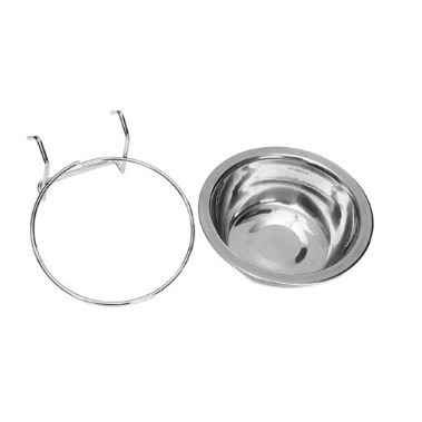 Hanpet- Bát ăn cho chó mèo - Bát inox treo chuồng có giá đỡ ( 3 size ) chén ăn uống cho chó mèo