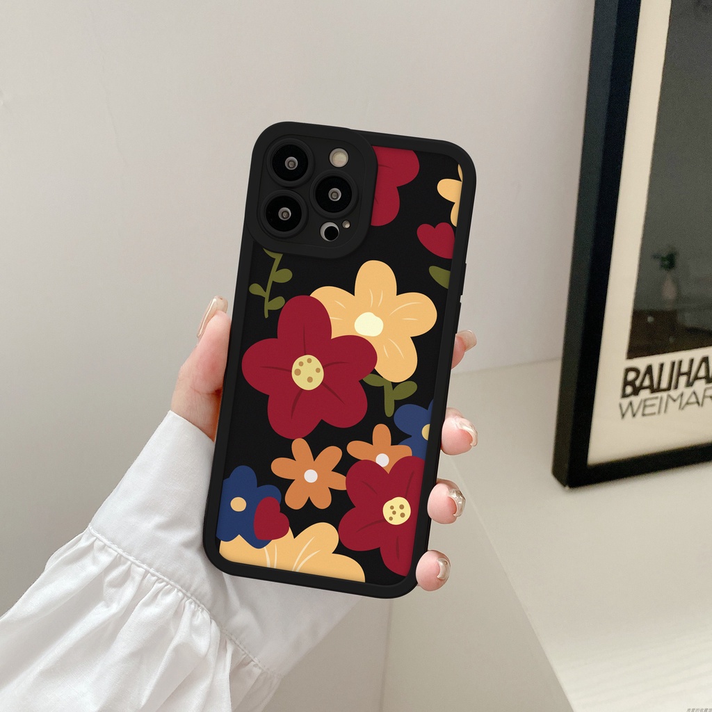 Ốp lưng iphone cạnh vuông lỗ camera hoa sắc màu 6/6splus/7/7plus/8/8plus/x/xr/xs/11/12/13/pro/max/plus/promax-Awifi G3-3