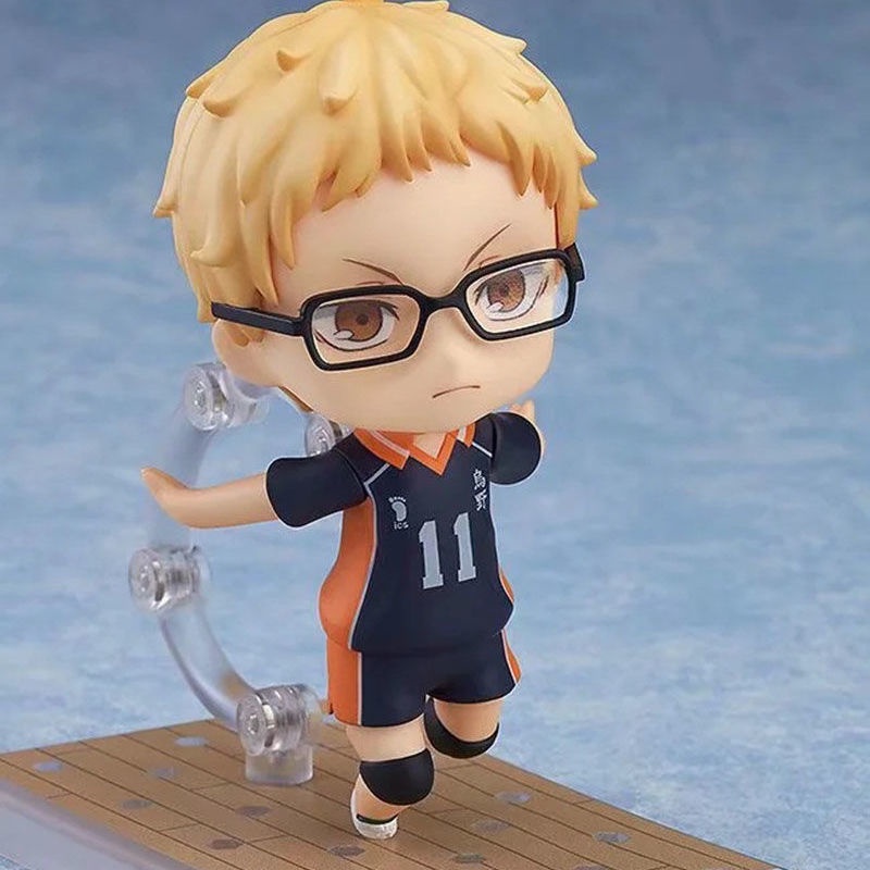 Nendoroid Mô Hình Nhân Vật Kei Tsukishima #161 anime haikyuu!! Mô Hình Nhân Vật Anime Xinh Xắn Dùng Trong Trang Trí