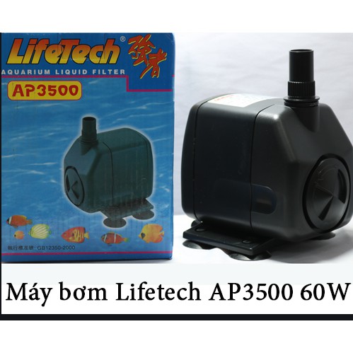 Máy bơm Lifetech AP 3500 công suất 60W dùng cho hồ cá cảnh, hòn non bộ