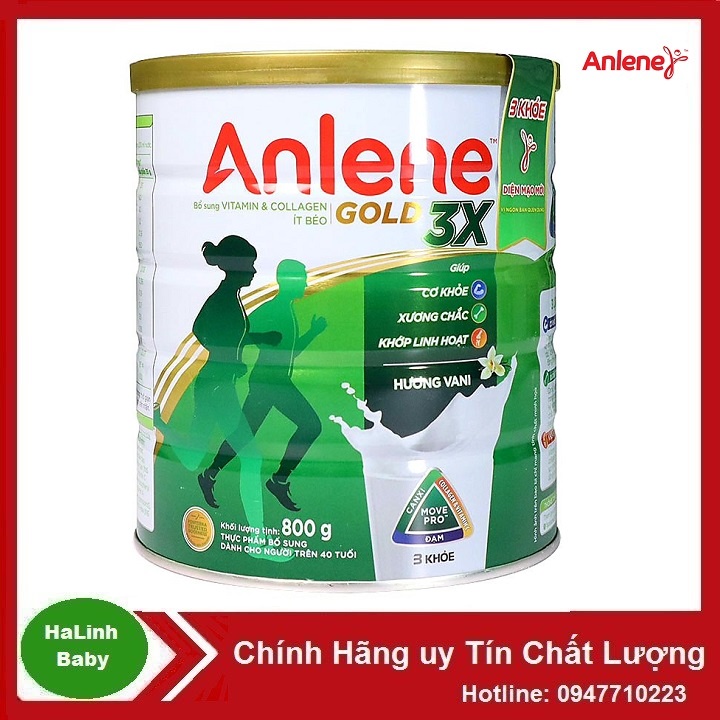 Sữa bột Anlene Gold 800g [trên 40 Tuổi]